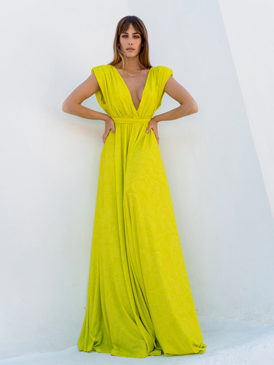 Maris Dress (green apple)