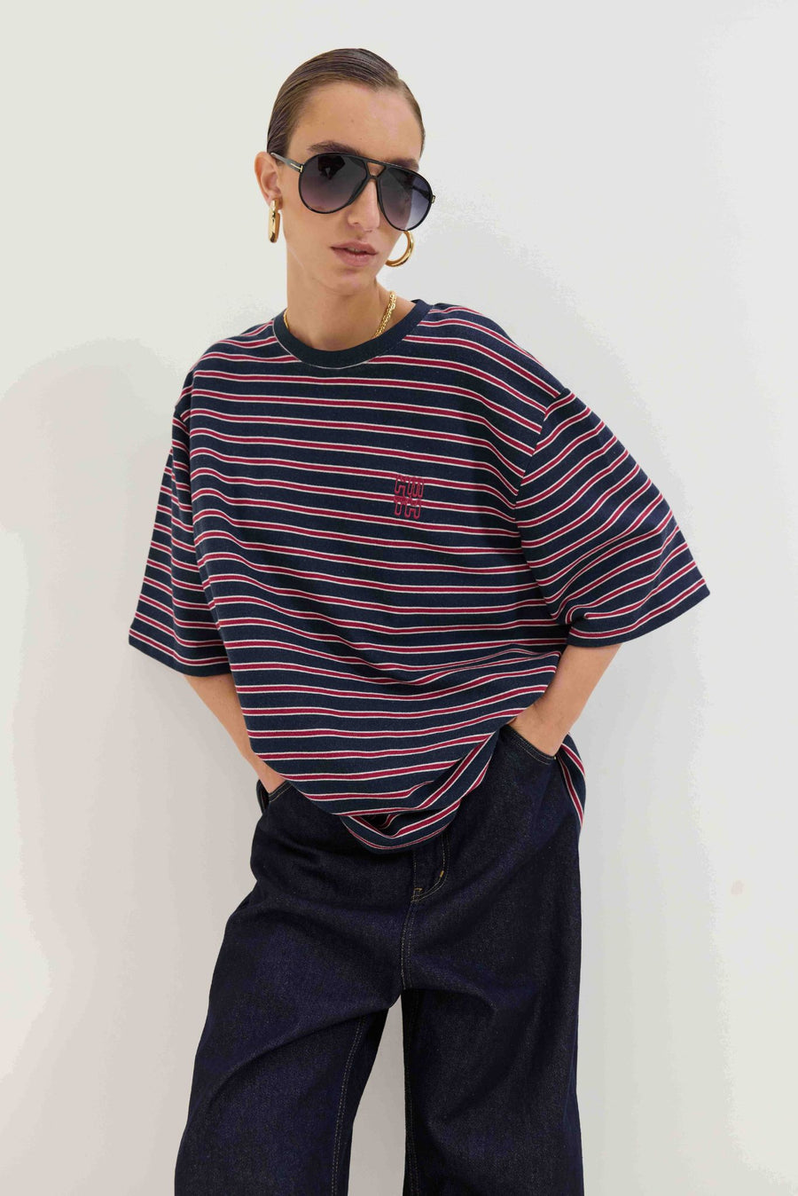 Sahara Stripes T-shirt (Blue)