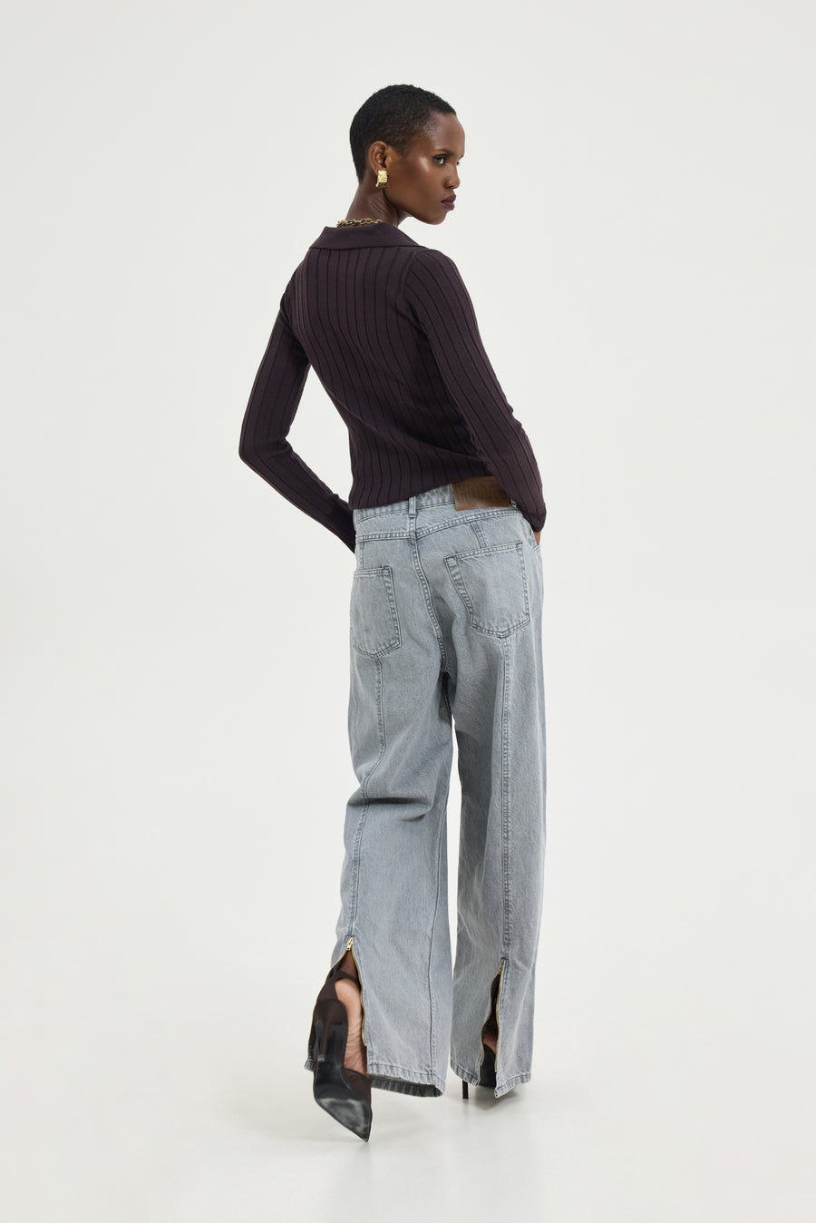 Specter Top (Dark Brown )