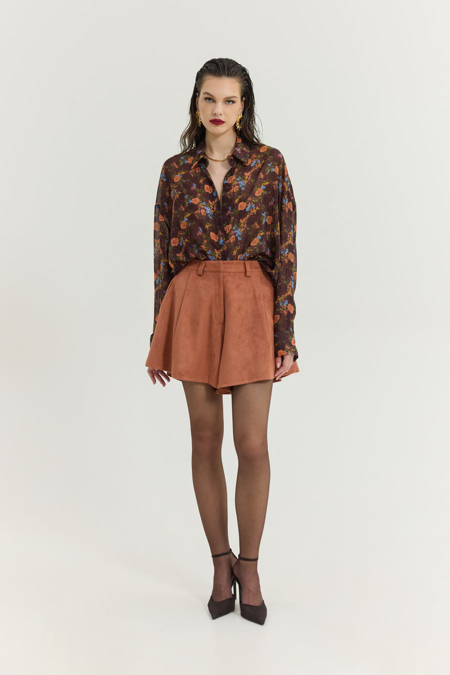 Heather Shirt (Pack Your Bags Bordeaux)