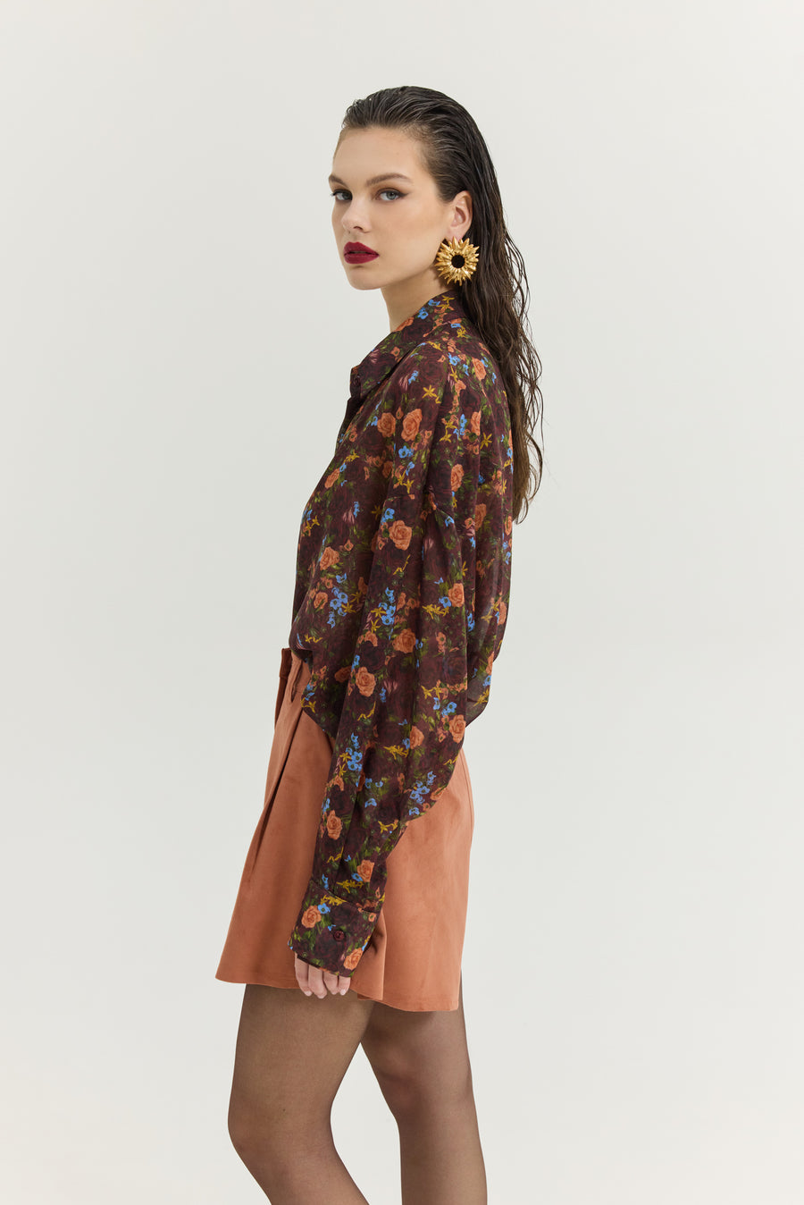 Heather Shirt (Pack Your Bags Bordeaux)