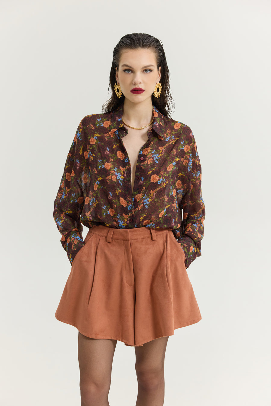 Heather Shirt (Pack Your Bags Bordeaux)