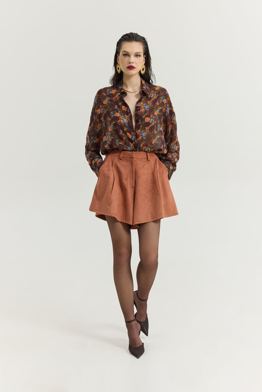 Heather Shirt (Pack Your Bags Bordeaux)