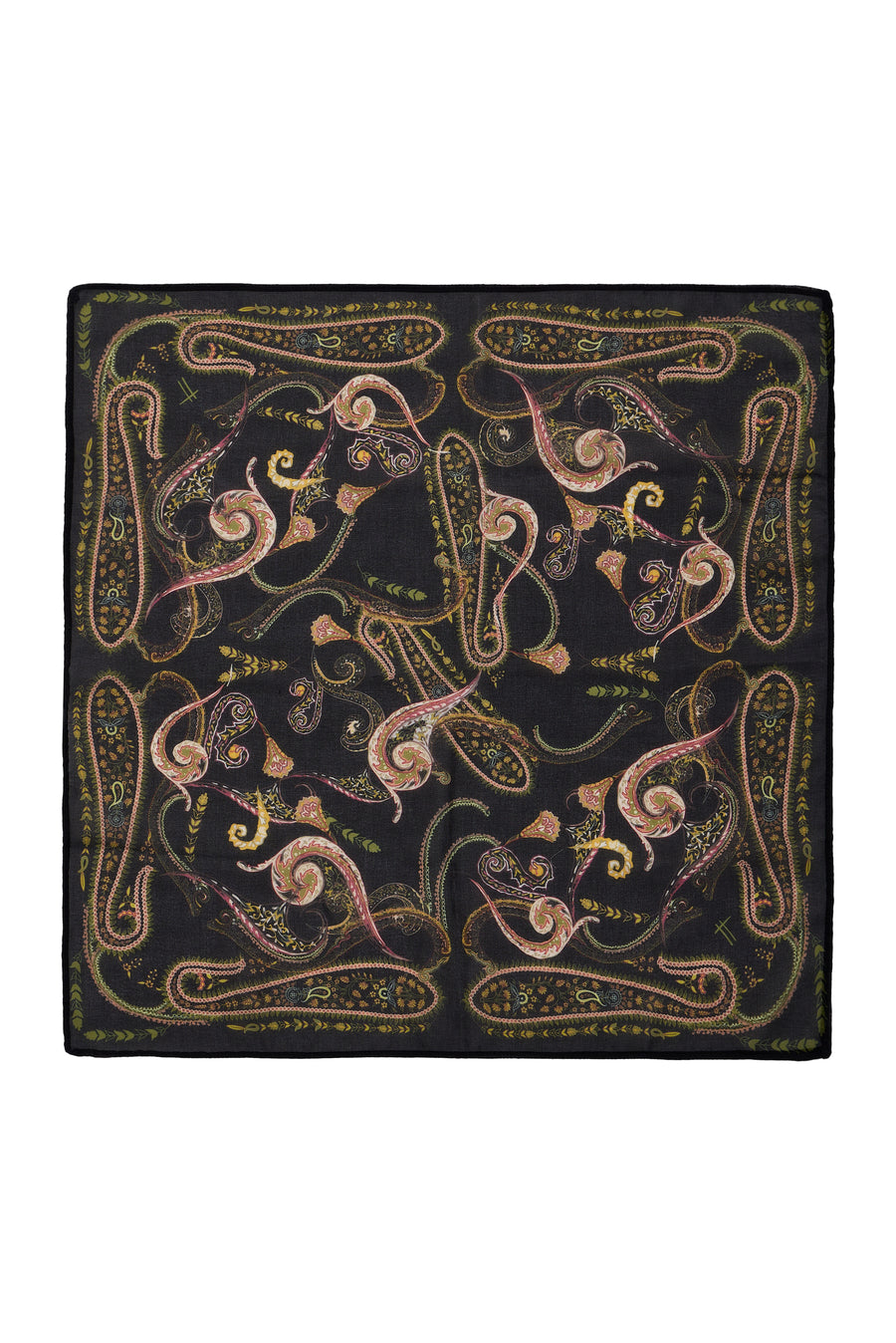 Lemonchello Scarf (Paisley Golden Fields Black)