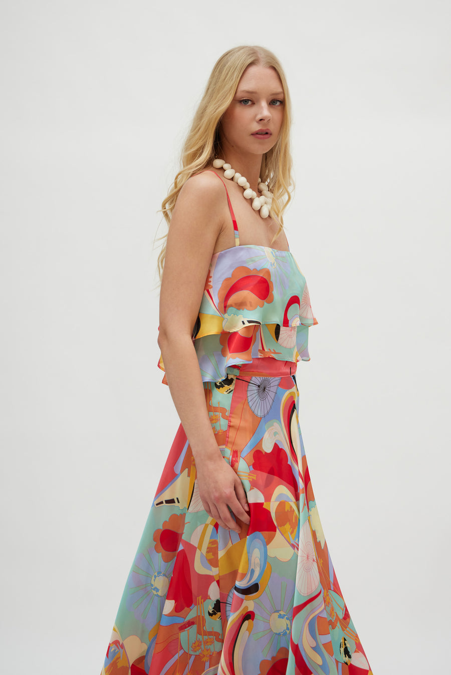 Dalia Skirt (Watermelon red)