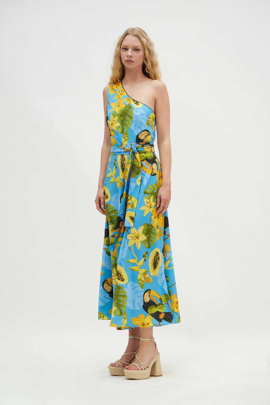 Calliroe Dress (Capri blue)