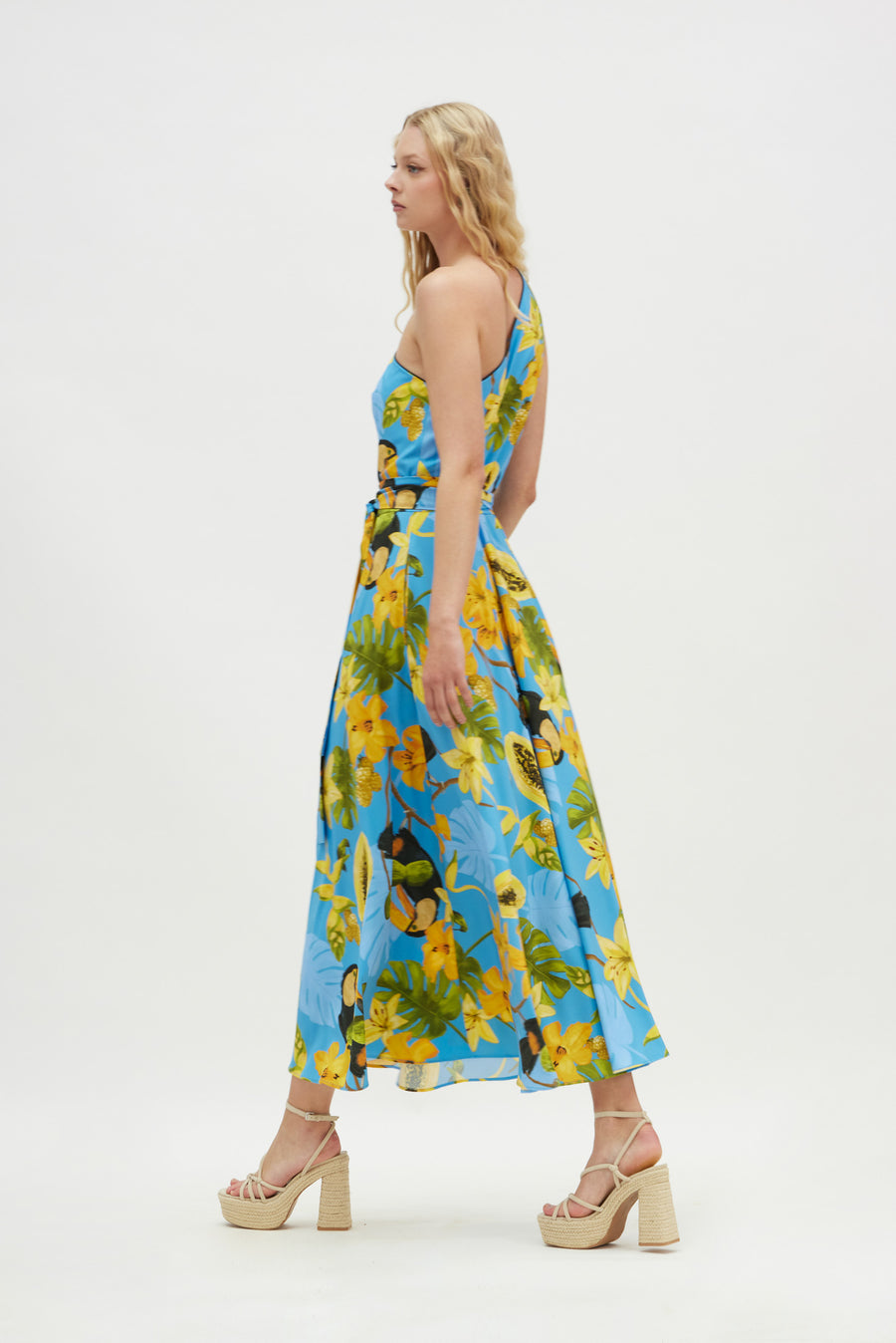 Calliroe Dress (Capri blue)