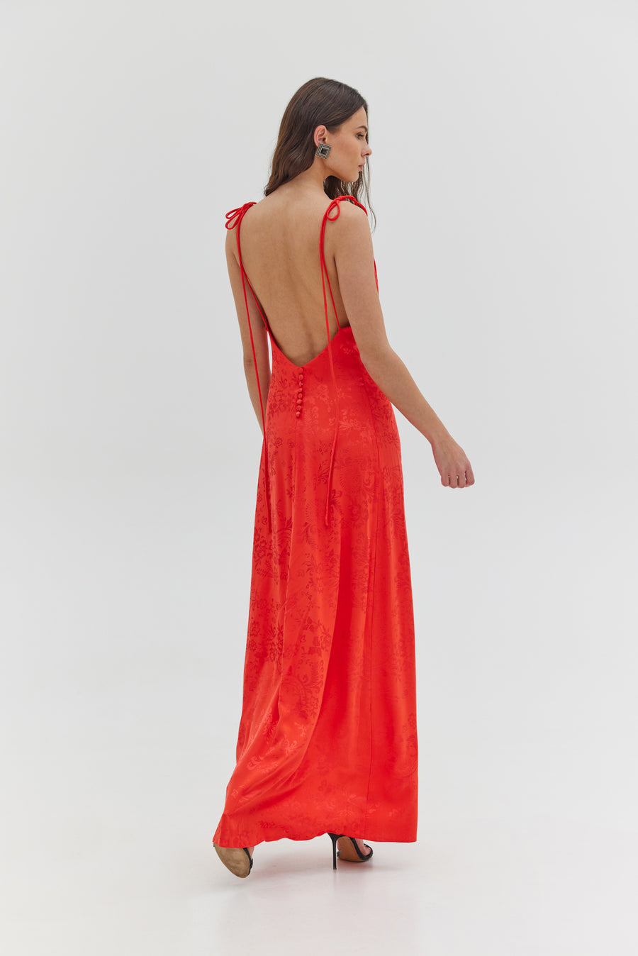 Celeste Dress (Watermelon red)