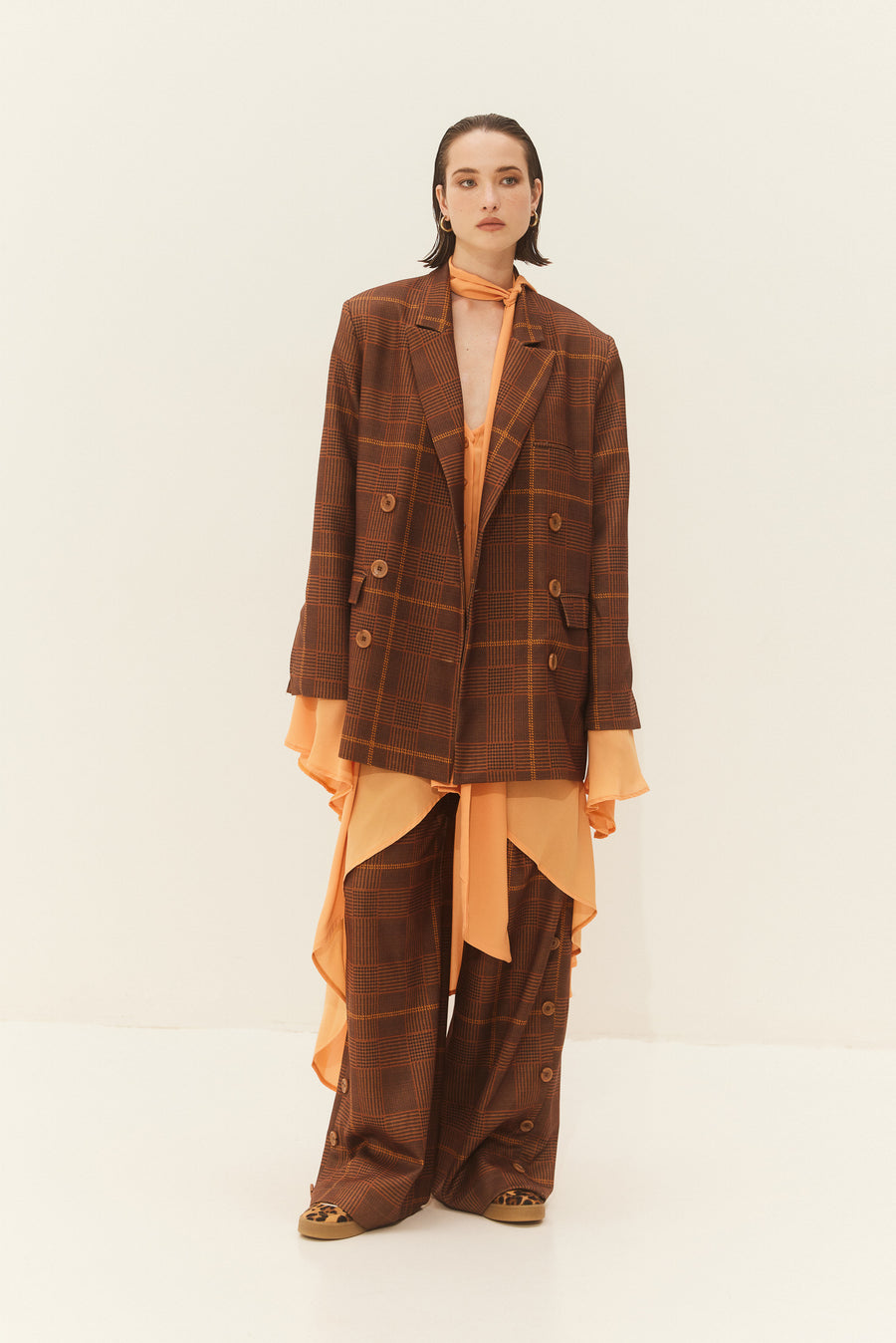 Somalia Pants (Caramel Plaid)