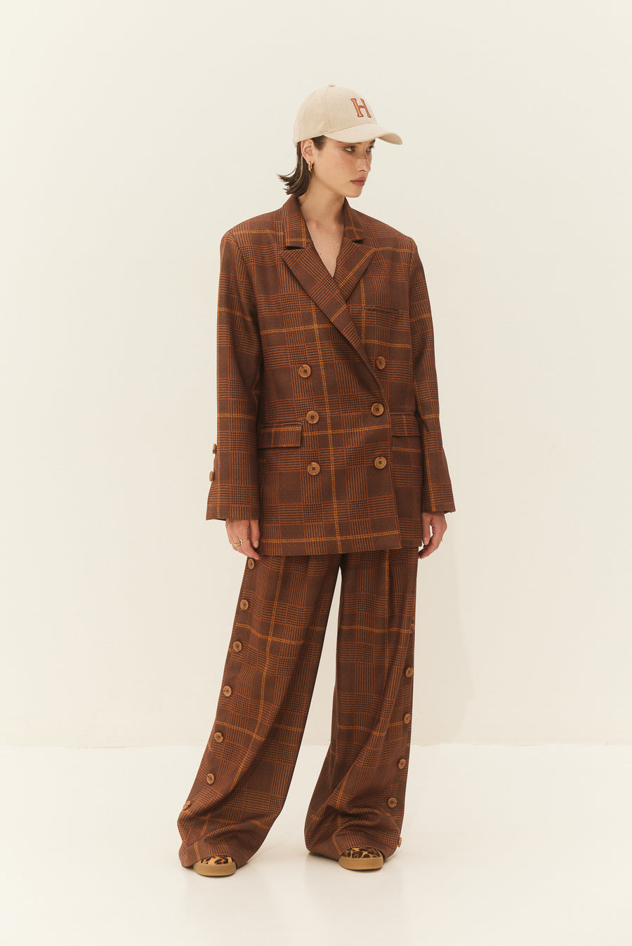 Somalia Pants (Caramel Plaid)