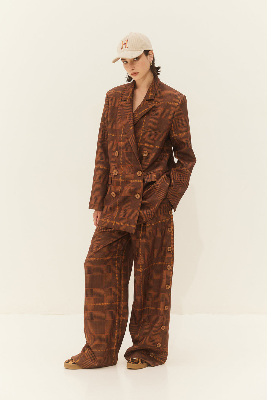 Somalia Pants (Caramel Plaid)