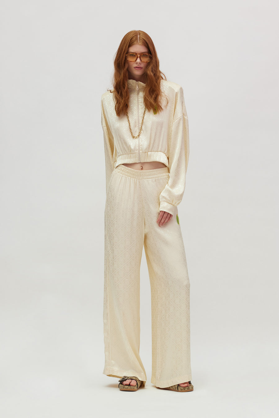 Peacock Pants (Cream)