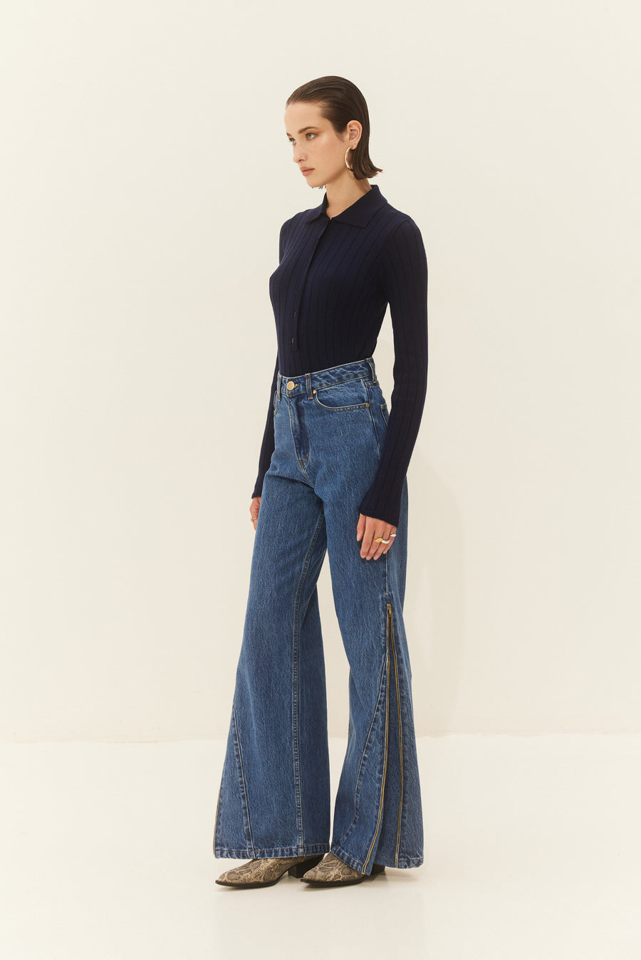 Sabine Denim Pants (Blue)