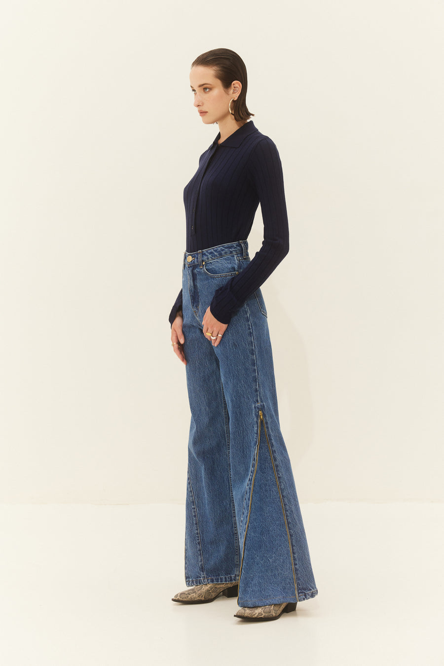 Sabine Denim Pants (Blue)