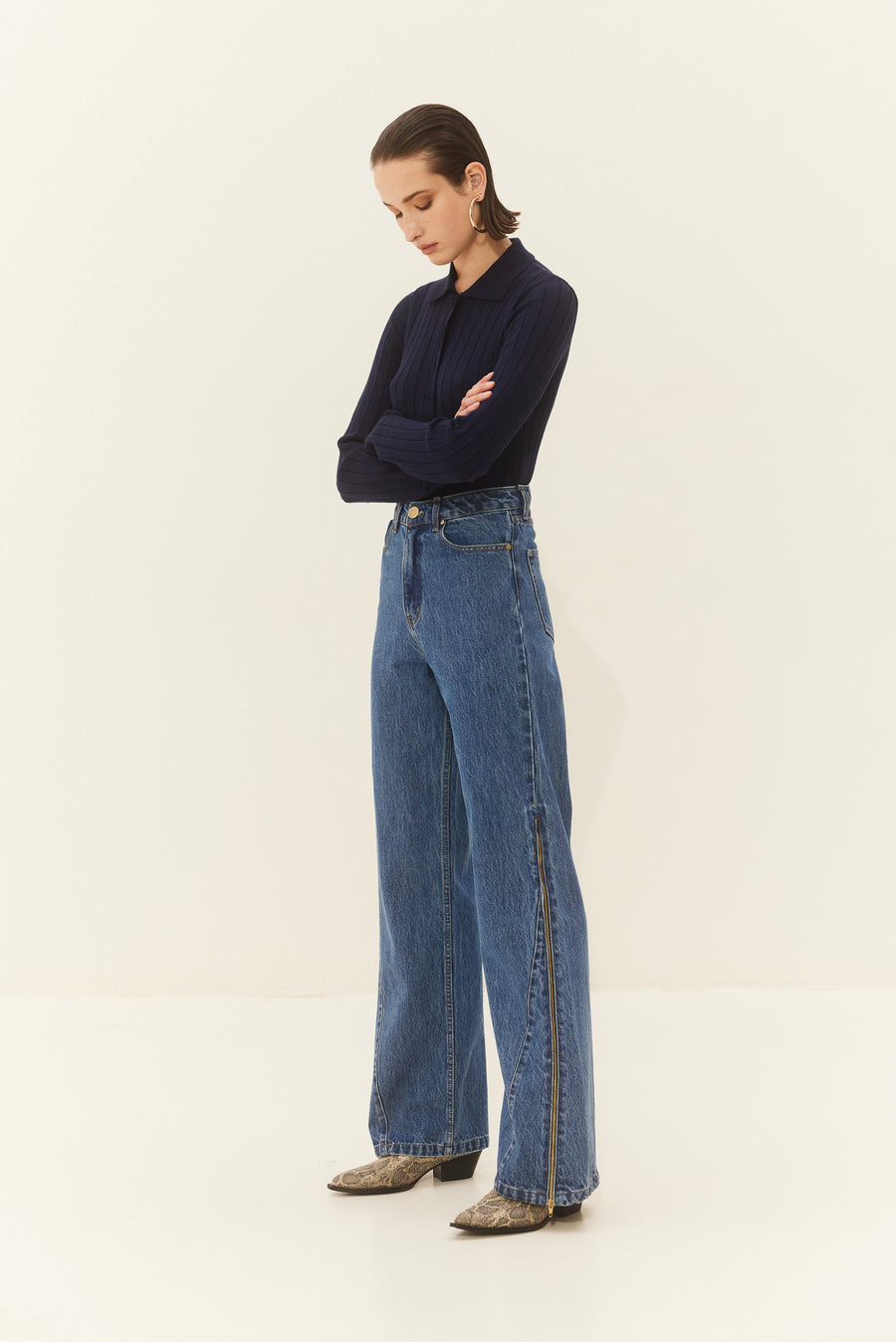 Sabine Denim Pants (Blue)