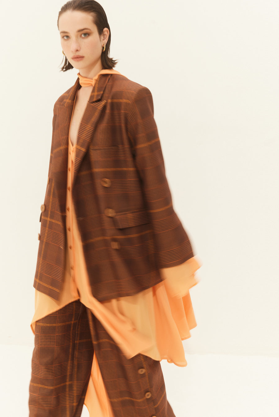 Siera Leone Blazer (Caramel Plaid)