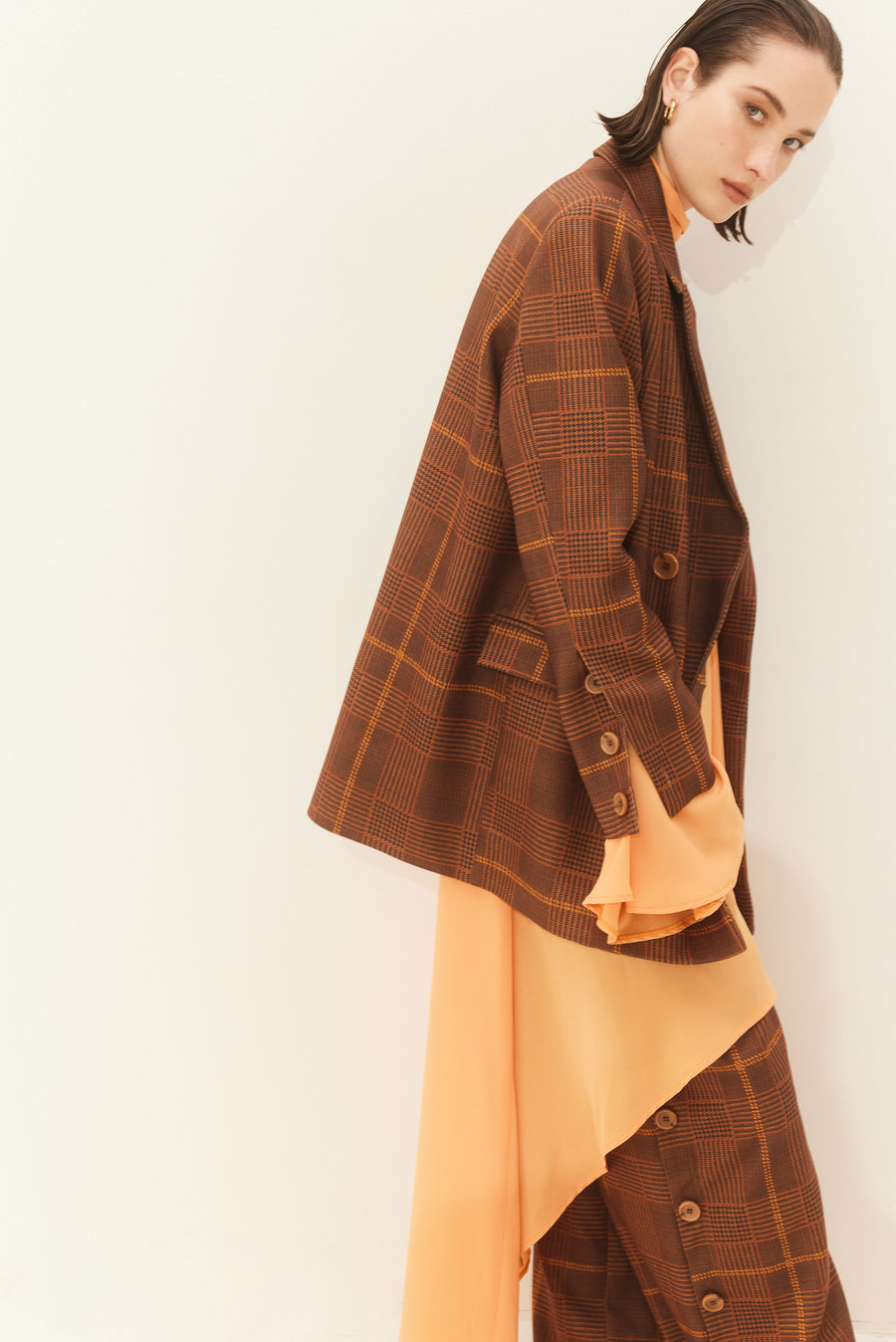 Siera Leone Blazer (Caramel Plaid)