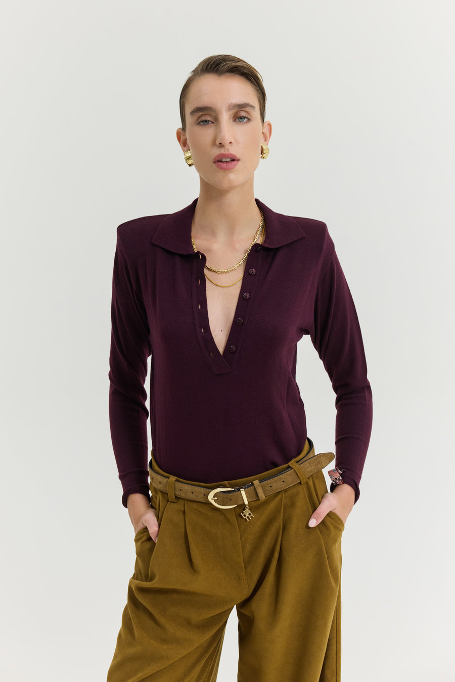 Hurricane Top (Dark Bordeaux)