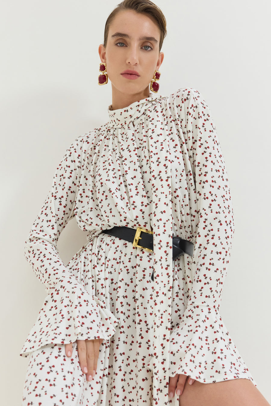 Peony Dress (Off-White)