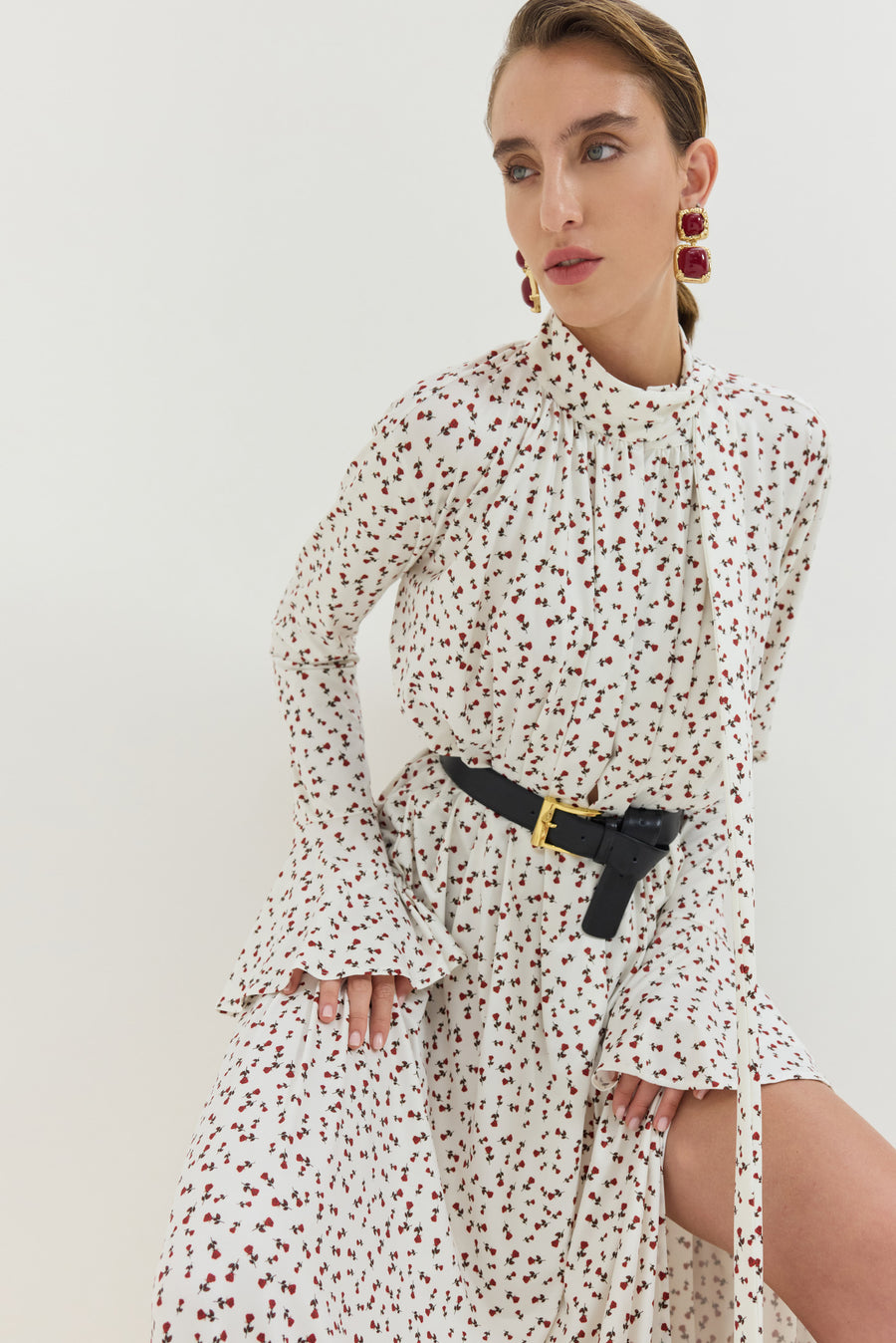 Peony Dress (Off-White)