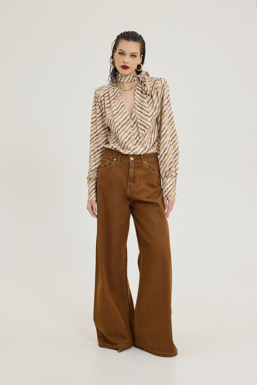 Salem Denim Pants (Tobacco)