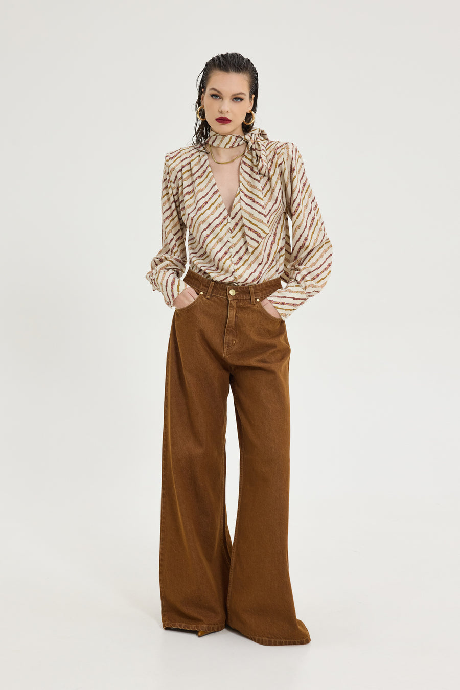 Salem Denim Pants (Tobacco)