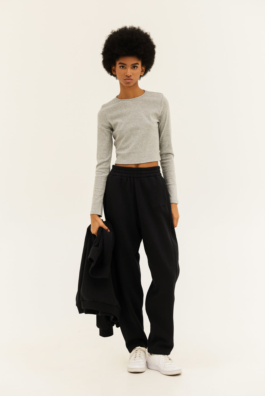 NMW Margot Crop Top (Grey)