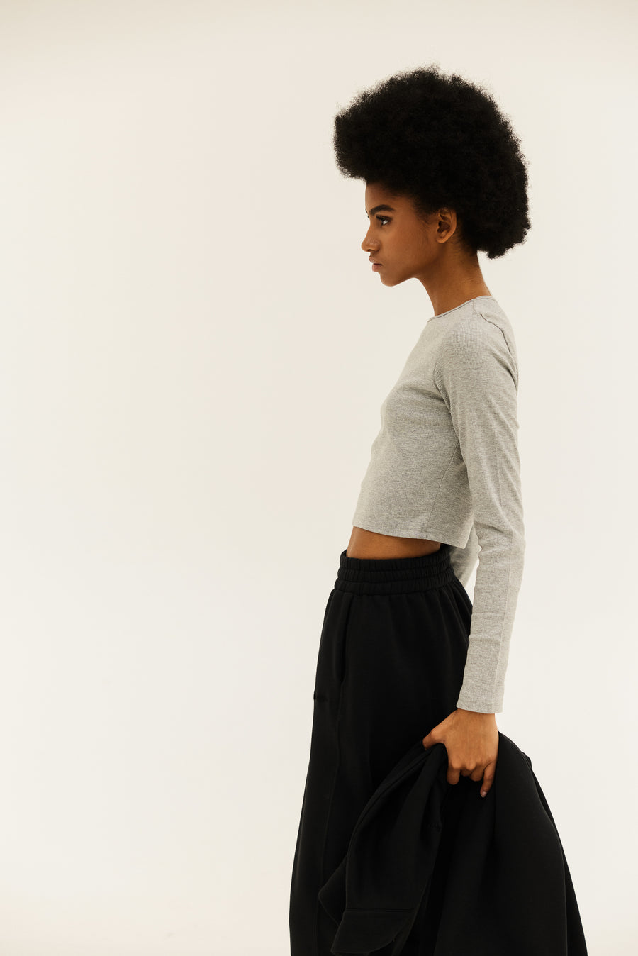 NMW Margot Crop Top (Grey)