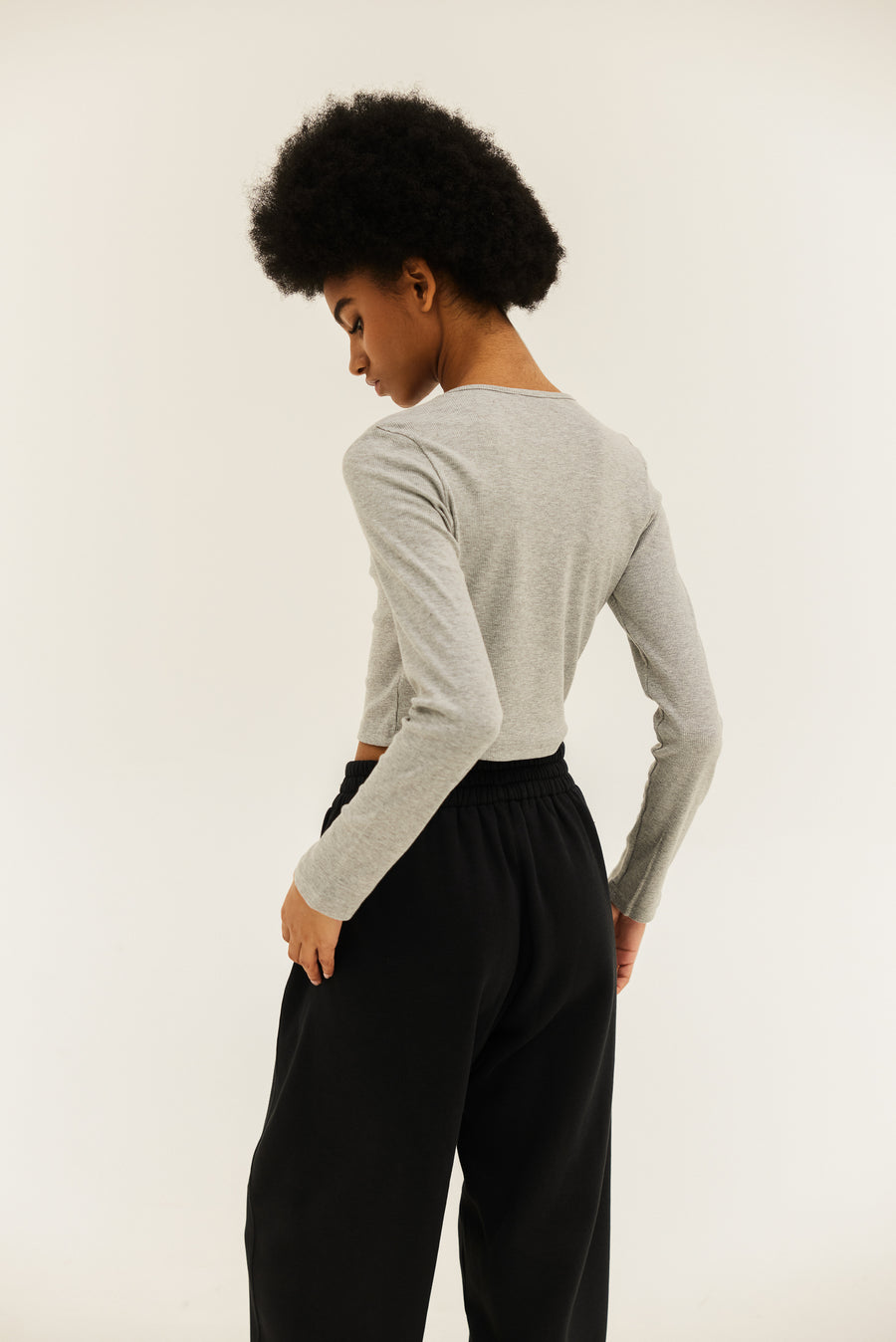 NMW Margot Crop Top (Grey)