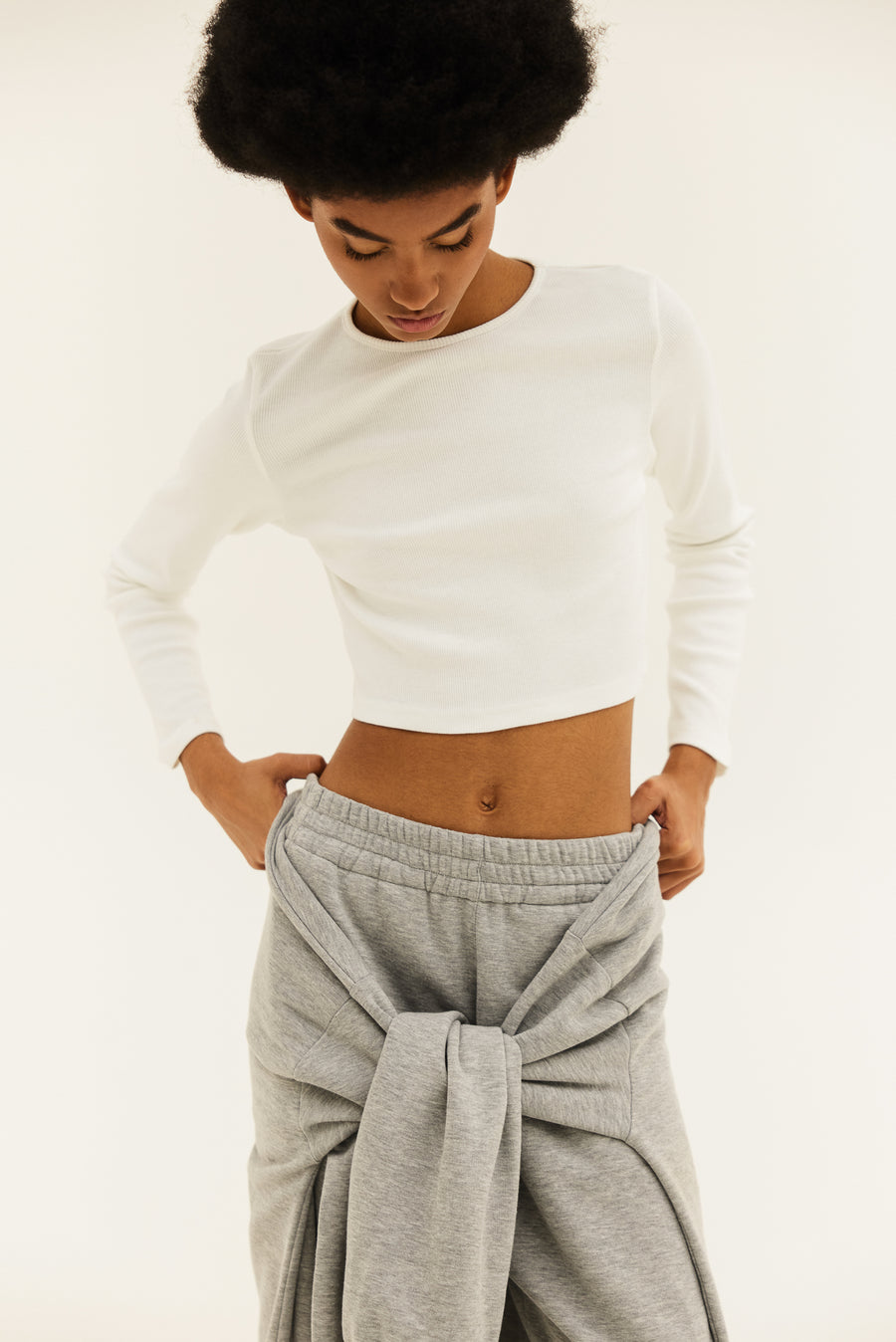 NMW Margot Crop Top (White)