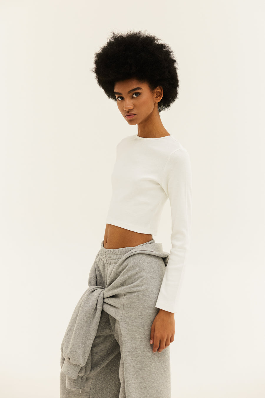 NMW Margot Crop Top (White)