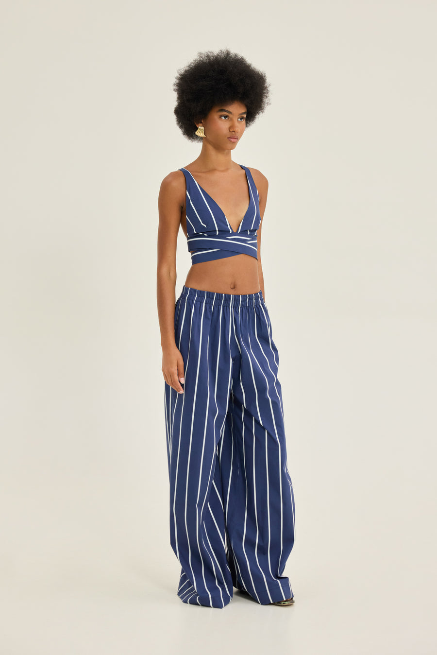 NMW Flisvos Top [Blue Stripes]
