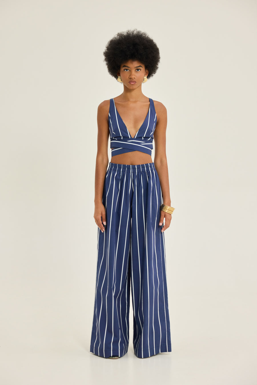 NMW Flisvos Top [Blue Stripes]