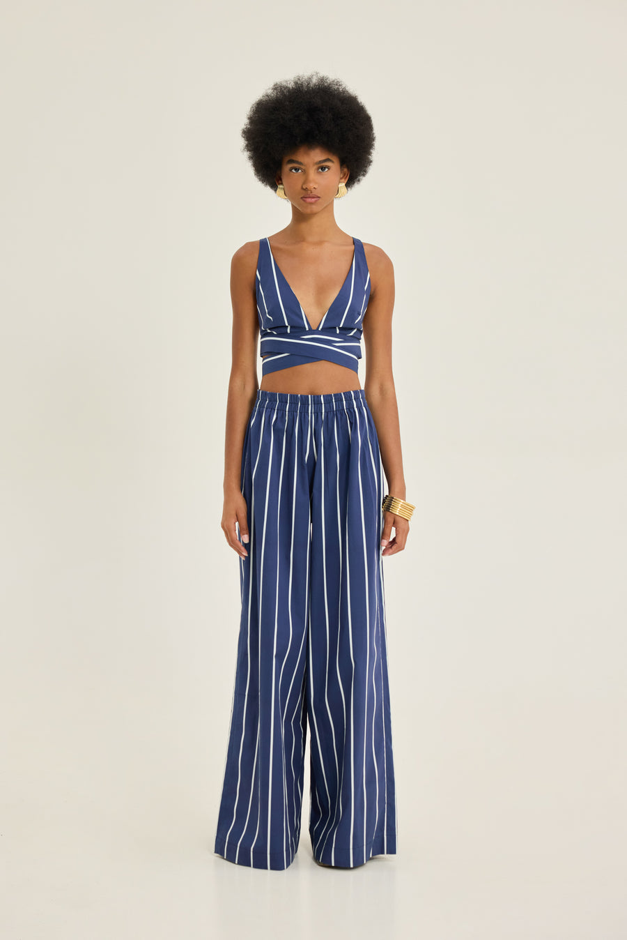 NMW Flisvos Top [Blue Stripes]