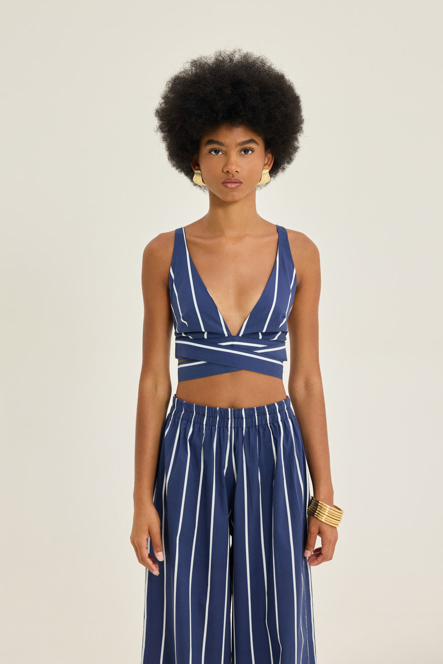 NMW Flisvos Top [Blue Stripes]