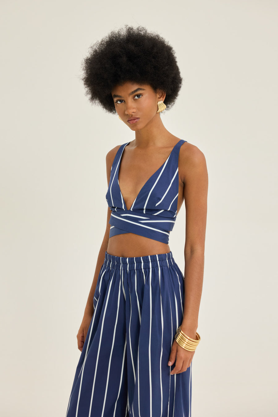 NMW Flisvos Top [Blue Stripes]