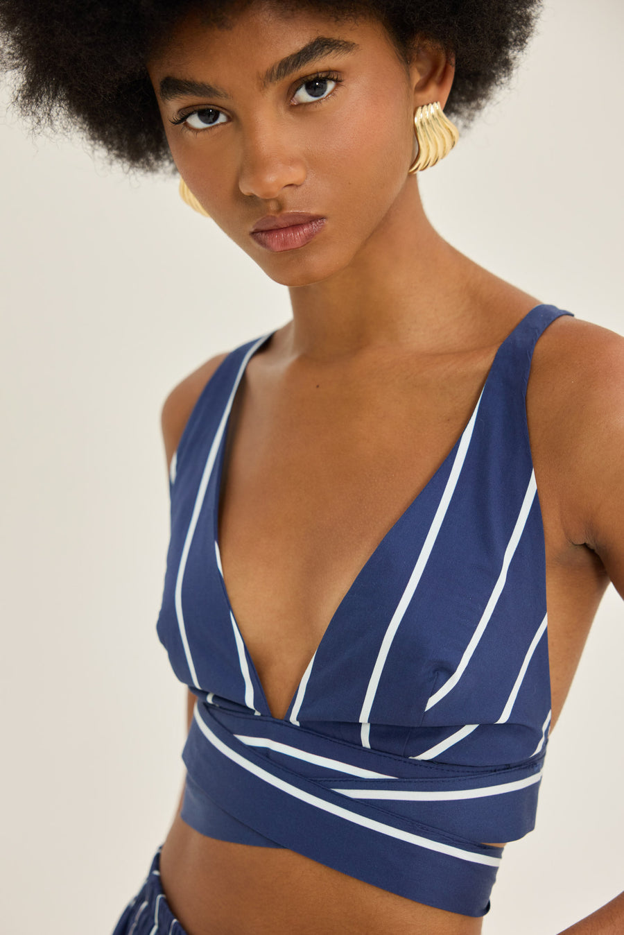 NMW Flisvos Top [Blue Stripes]