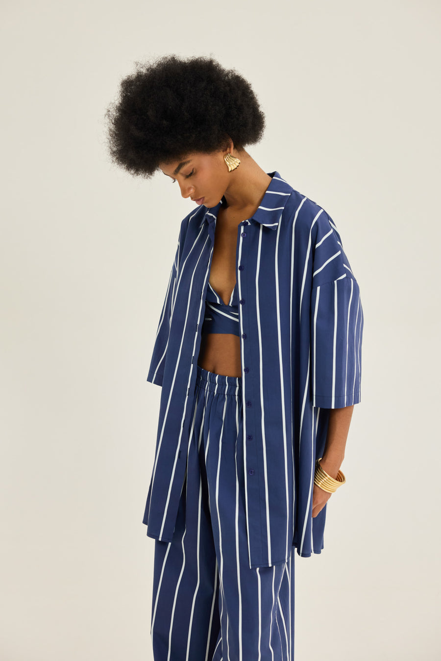 NMW Flisvos Top [Blue Stripes]