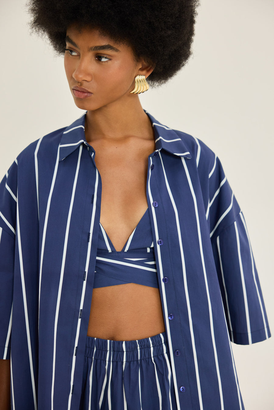 NMW Flisvos Top [Blue Stripes]