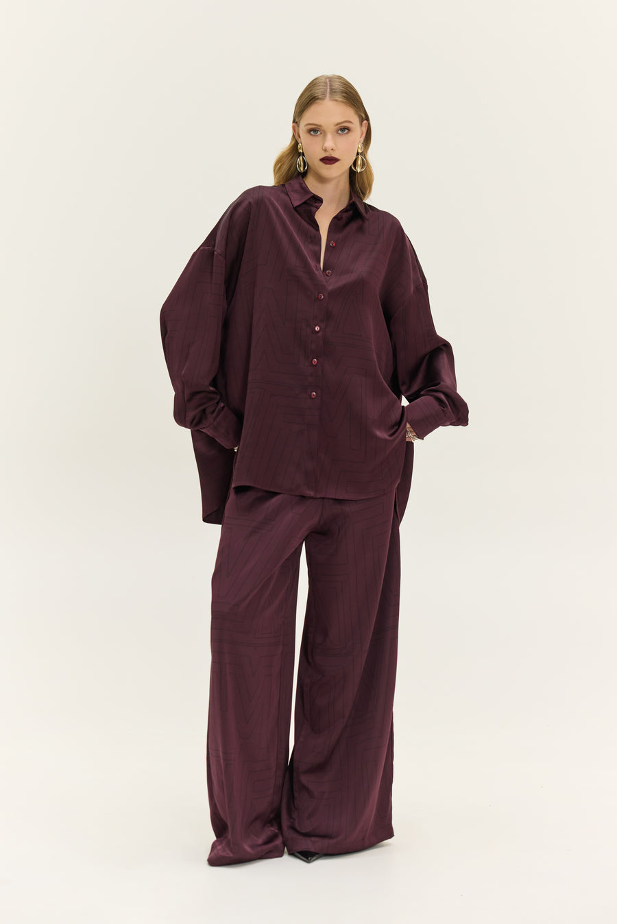 NMW Victor Shirt (Dark Bordeaux)