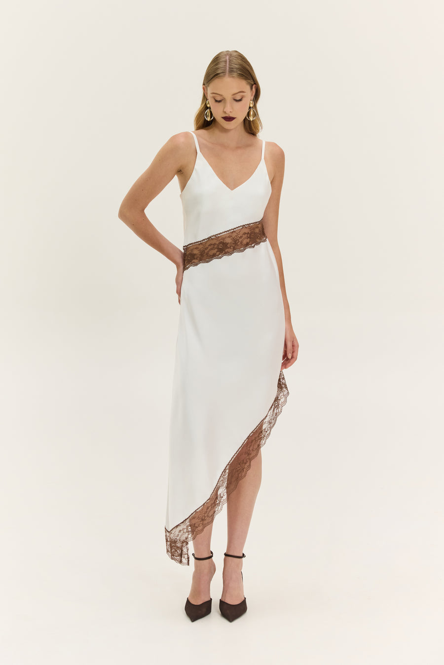 NMW Merlot Dress (White)