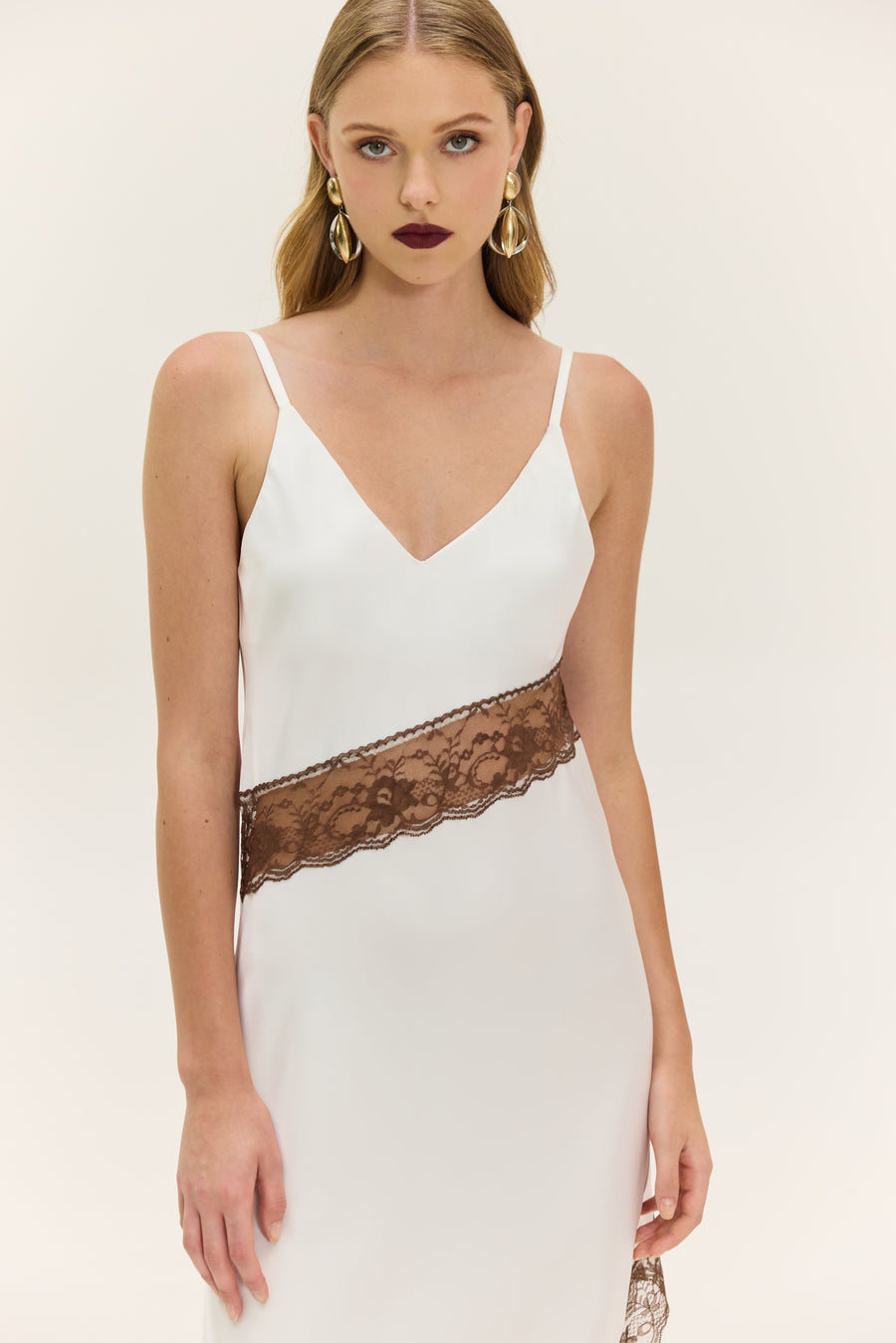 NMW Merlot Dress (White)