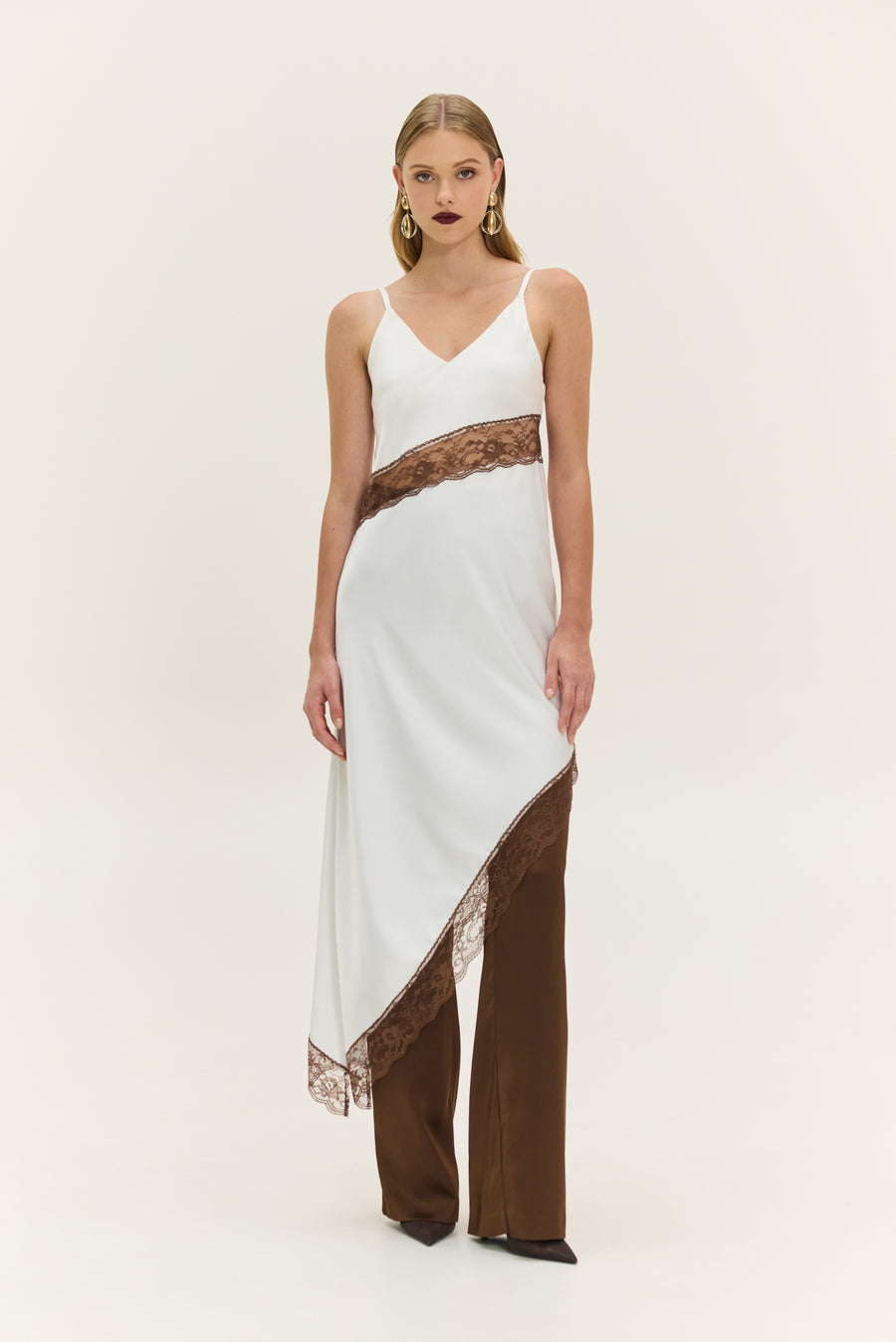 NMW Merlot Dress (White)