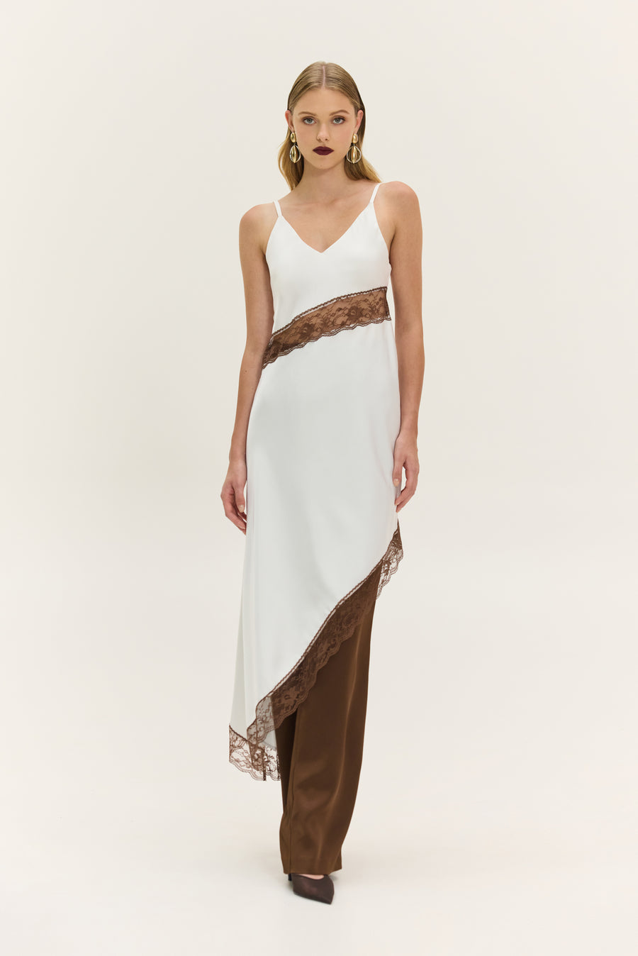 NMW Merlot Dress (White)