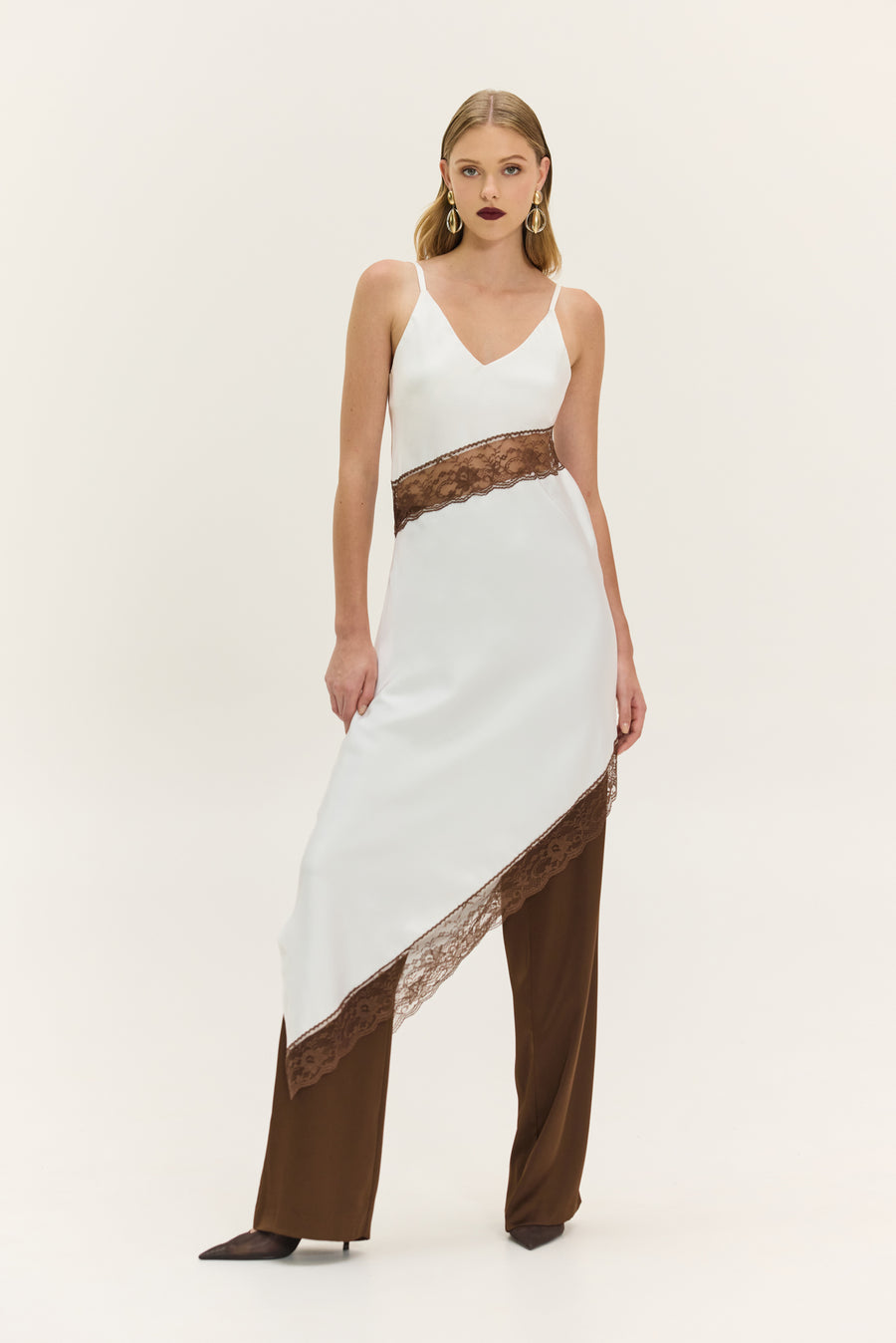 NMW Merlot Dress (White)