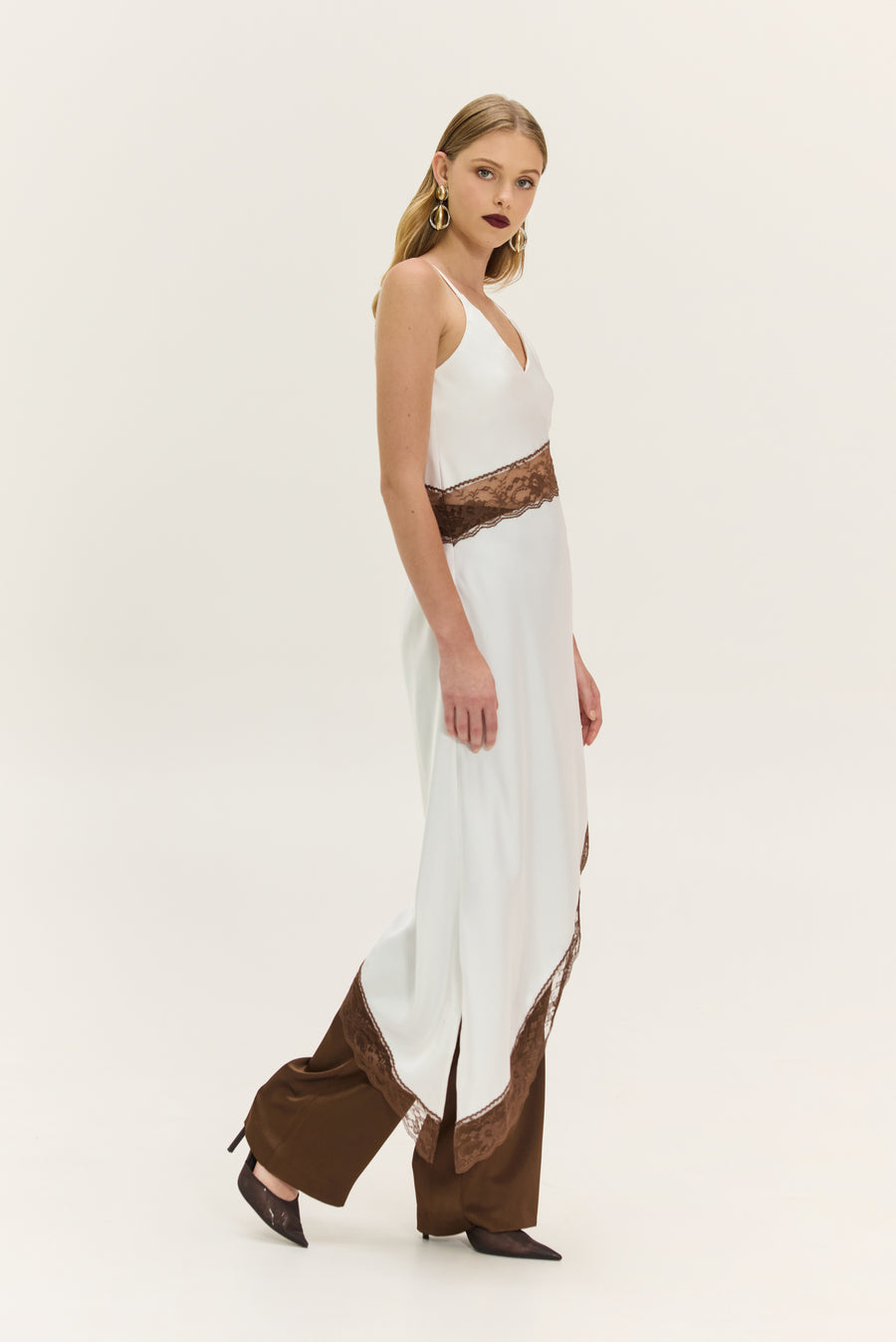 NMW Merlot Dress (White)