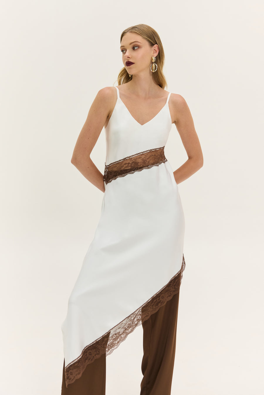 NMW Merlot Dress (White)