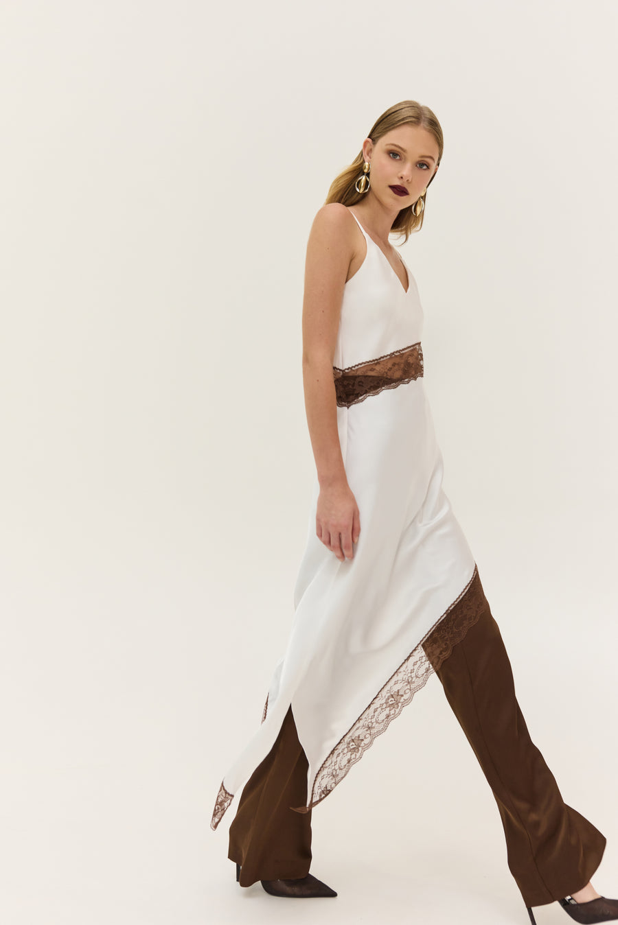 NMW Merlot Dress (White)
