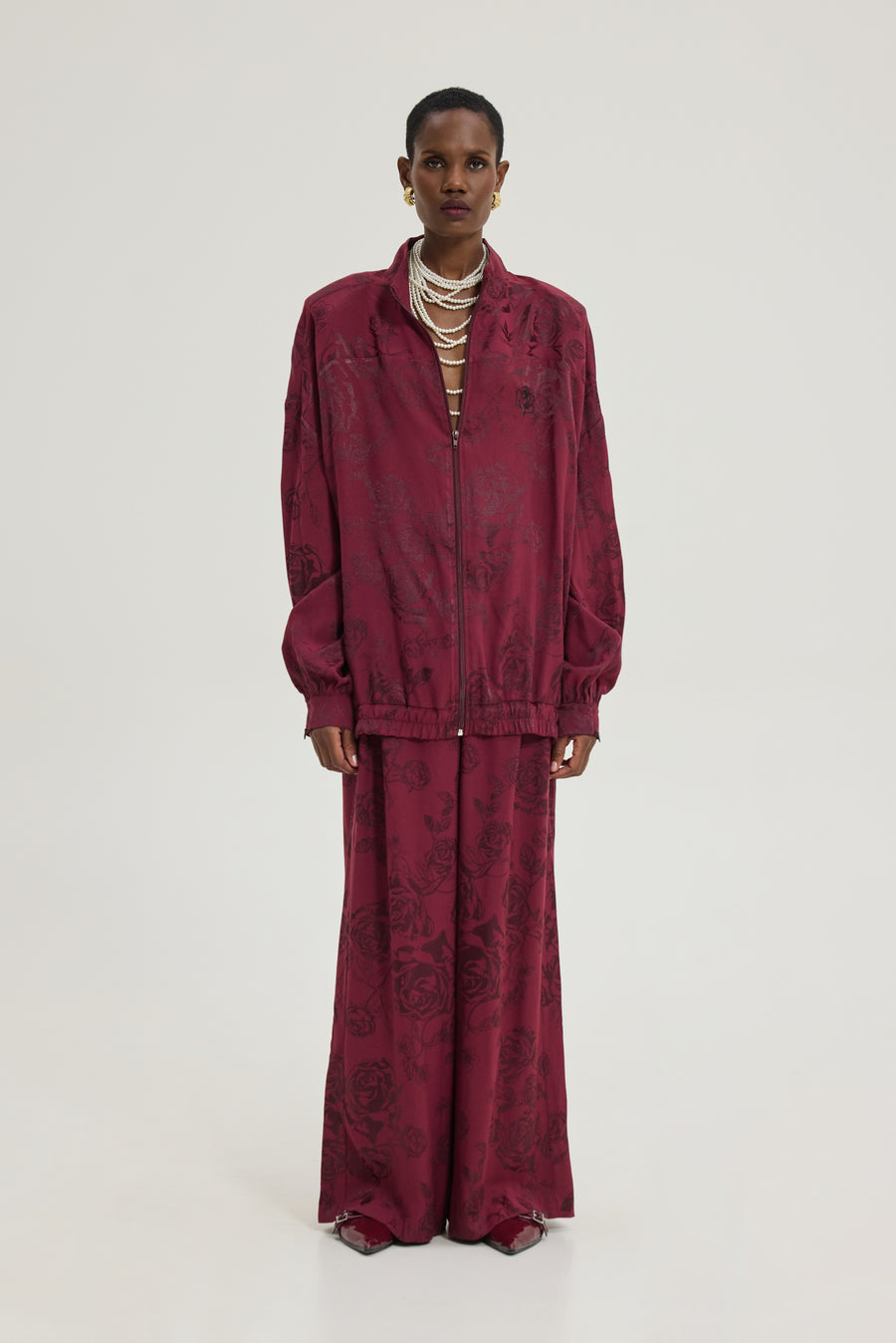 Peacock Pants (Bordeaux)