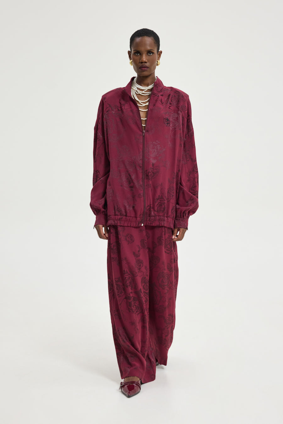 Peacock Pants (Bordeaux)